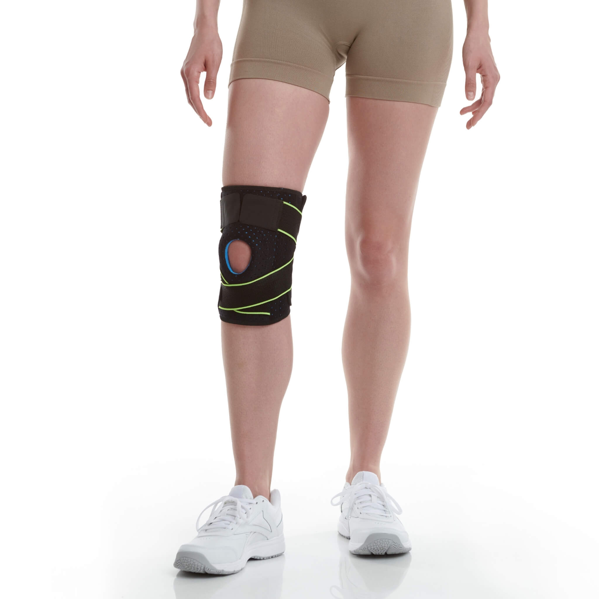 Knee Brace with Side Stabilizers & Patella Gel Pads for Knee Support
