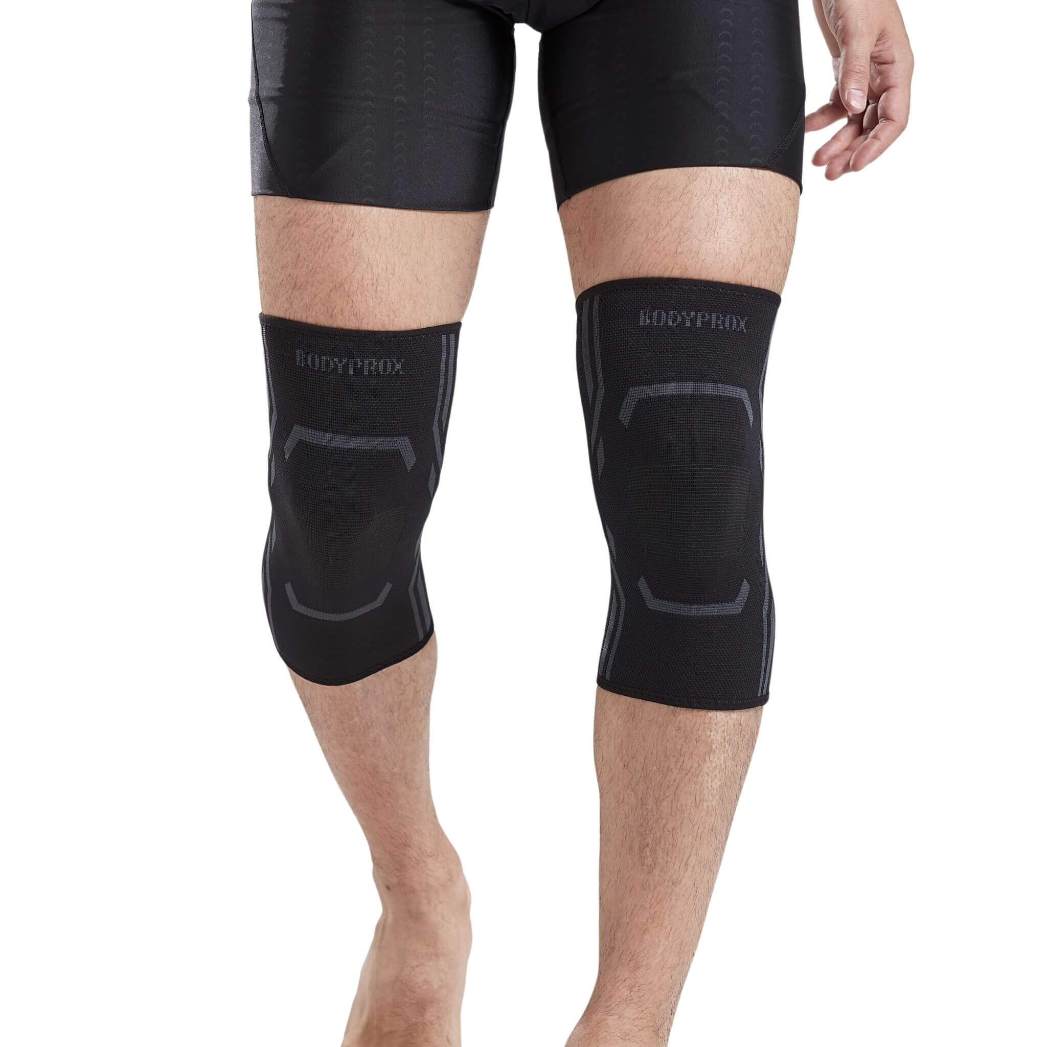 TechWare Pro Knee Compression Sleeve - Knee Braces for Knee Pain. Knee  Sleeve with Side Stabilizers & Patella Gel Pads. Knee Brace for Working  Out, Arthritis & Meniscus Tear. 5 Sizes. Single