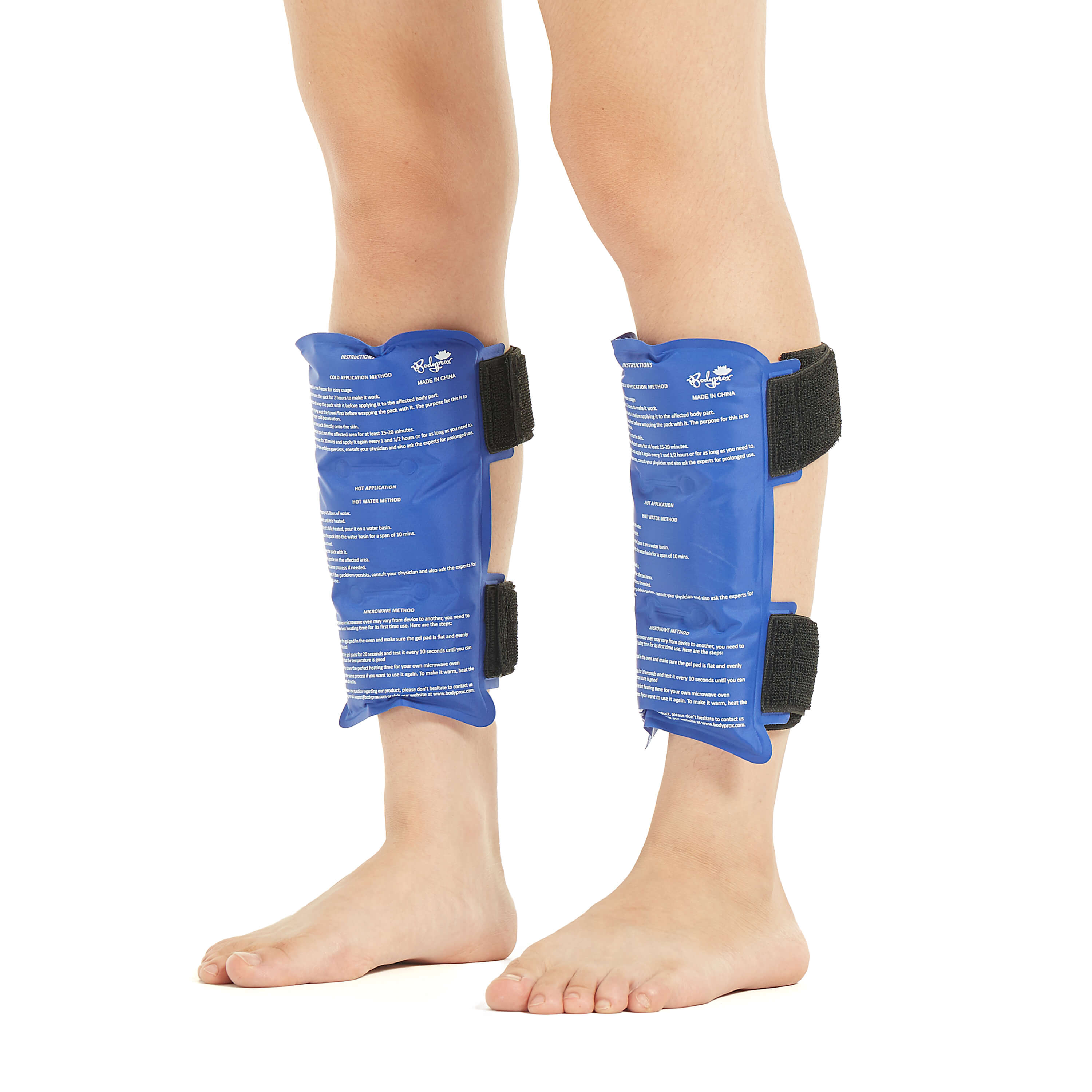 Shin Splint Ice Pack | Reusable Shin Hot u0026 Cold Wrap for Shin Splint Pain  Relief | Flexible Ice Pack for Runners – BODYPROX