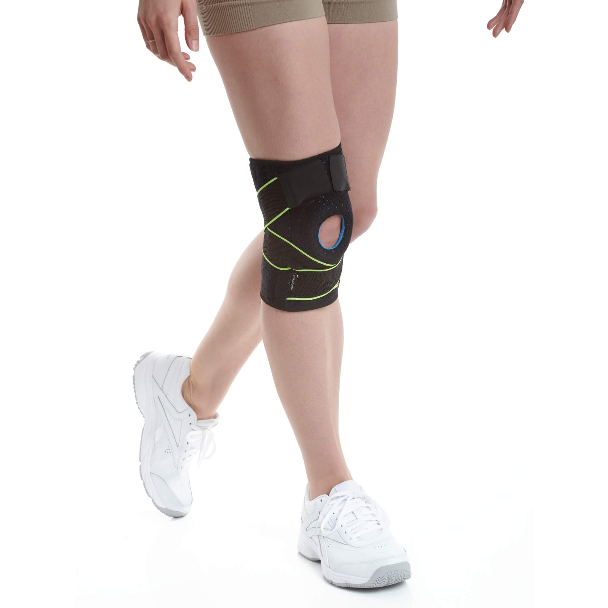 Bodyprox Knee Brace with Side Stabilizers & Patella Gel Pads for